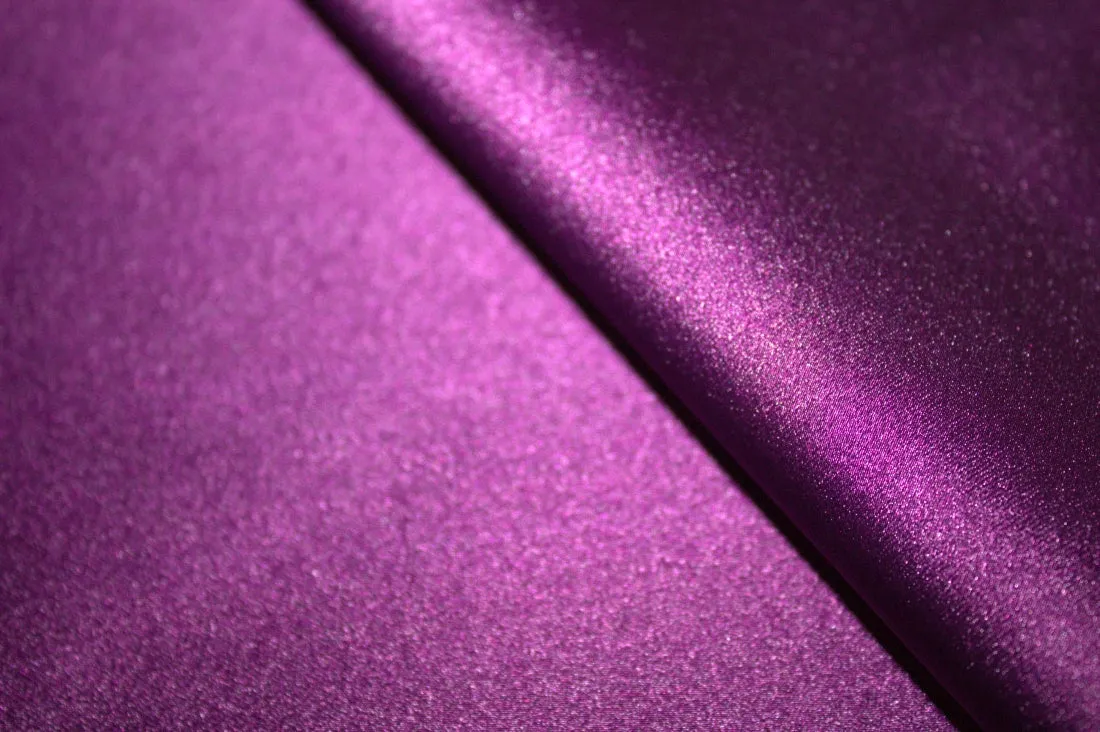 100% SILK DUTCHESS SATIN FABRIC EGGPLANT COLOR 43 MOMME 54" WIDE[8009]