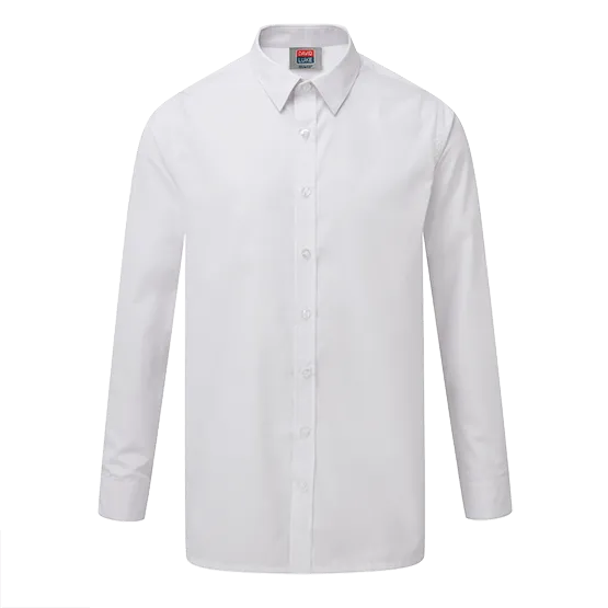 Boys Slim Fit School Shirt 2 Pack