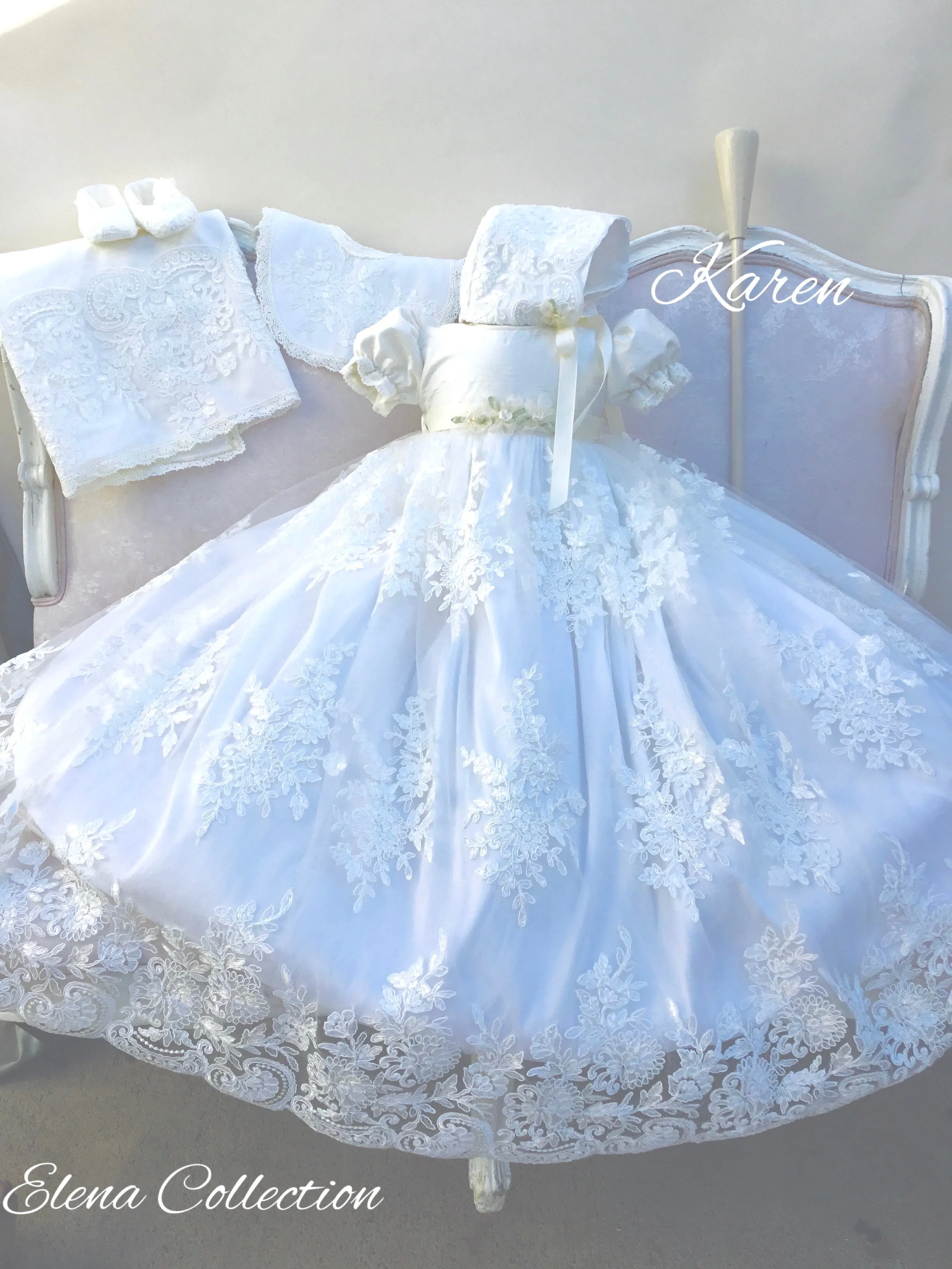 Christening Lace Gown  - Karen