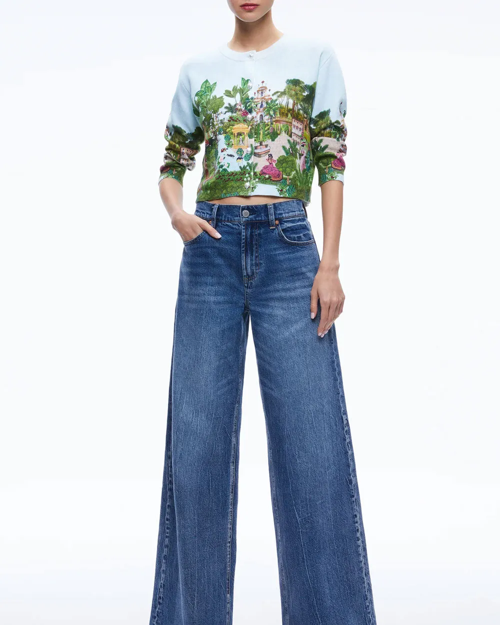 Couture Palace Embroidered Cropped Cardi