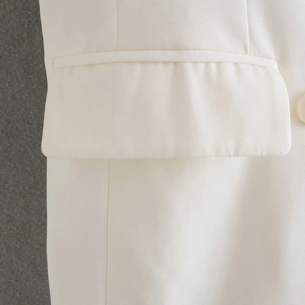DOUBLE BREASTED RUFFLED WAISTCOAT
