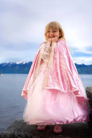 Great Pretenders Cape - Deluxe Pink Princess, Size 5-6