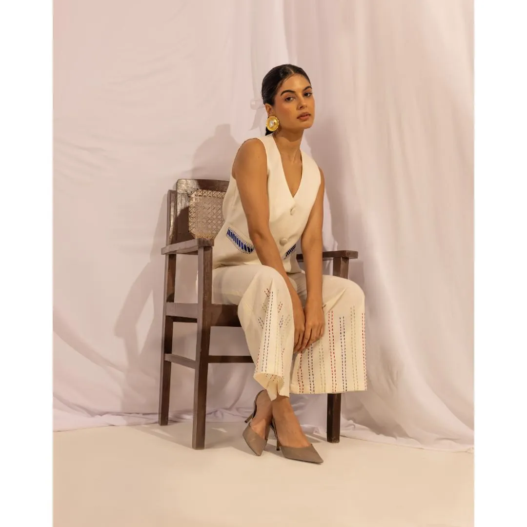 House of Ara Handwoven Organic Cotton Waistcoat