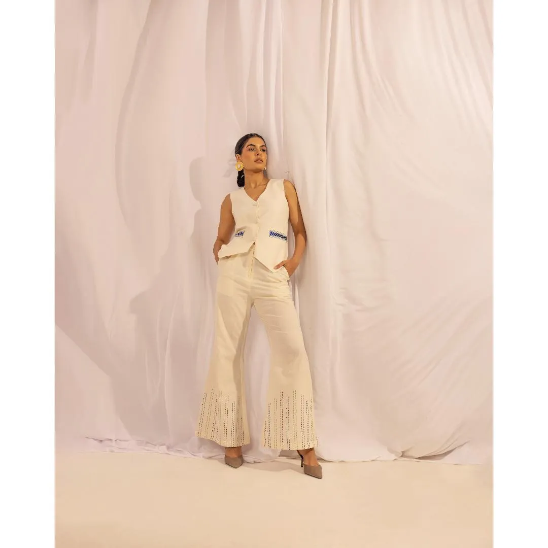 House of Ara Handwoven Organic Cotton Waistcoat