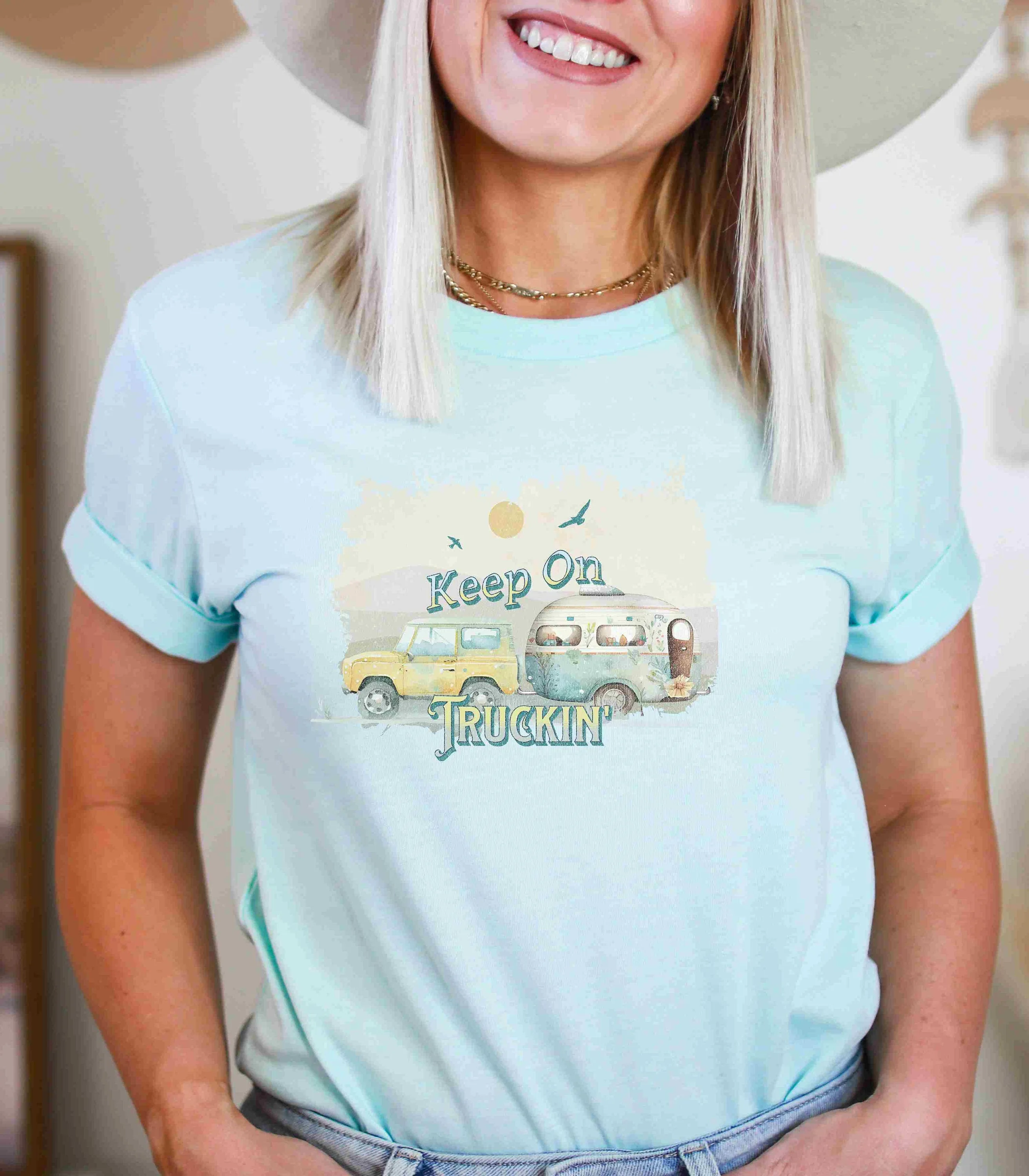 Keep on Truckin, RV, Travel, Camping, Truck, Pulling Camper