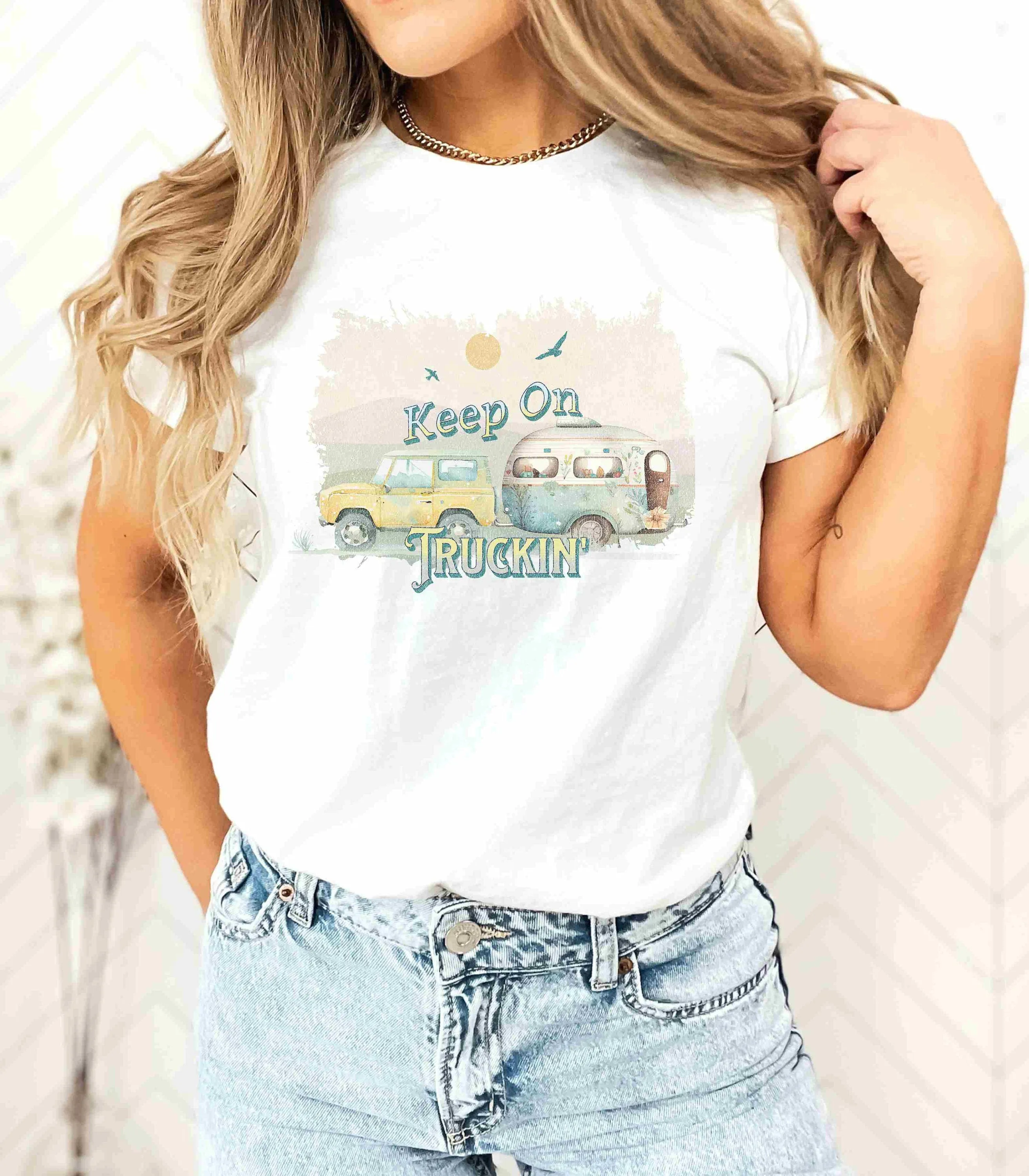 Keep on Truckin, RV, Travel, Camping, Truck, Pulling Camper