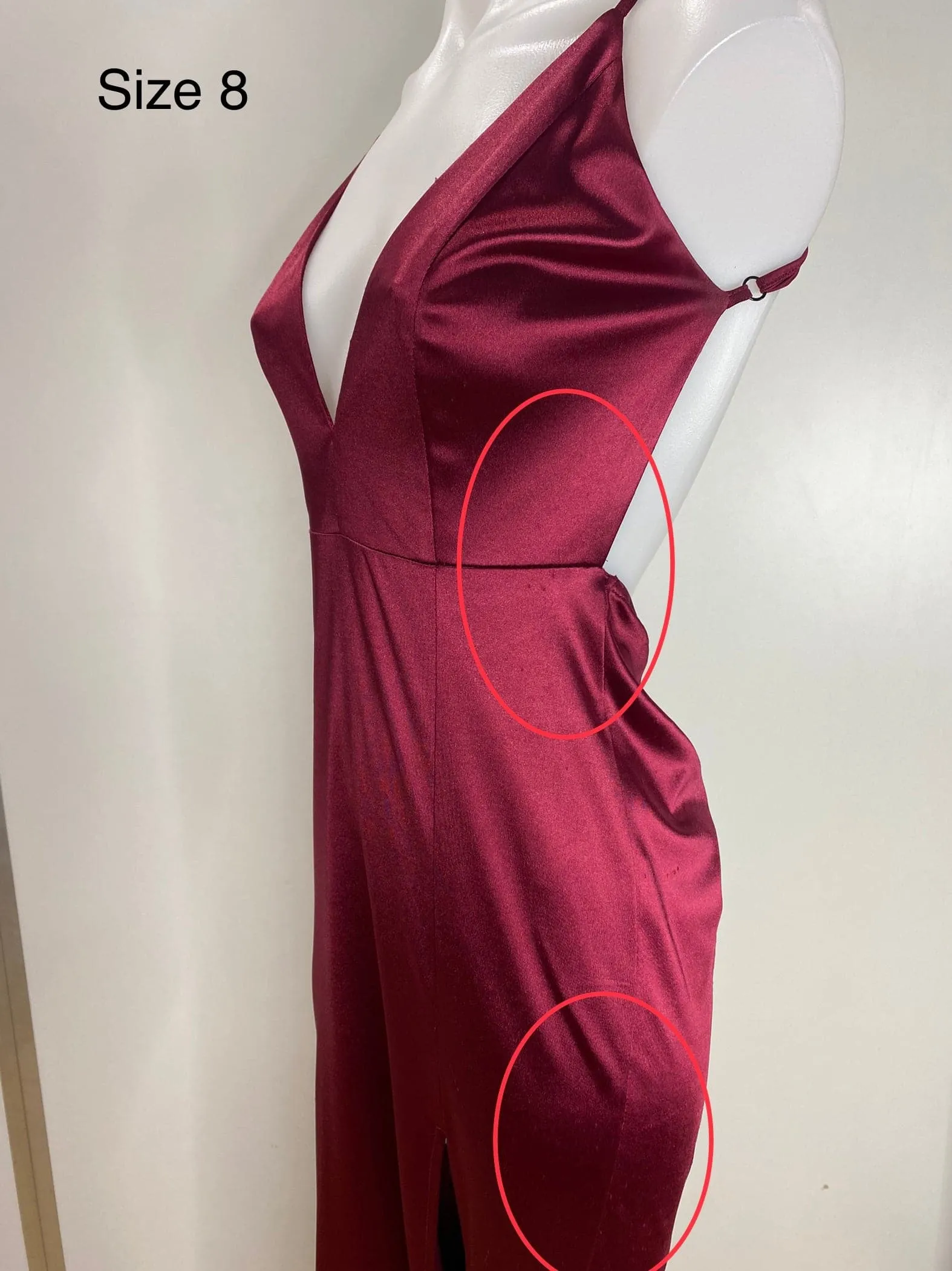 Kendall Split Formal Gown - Wine [SAMPLE]