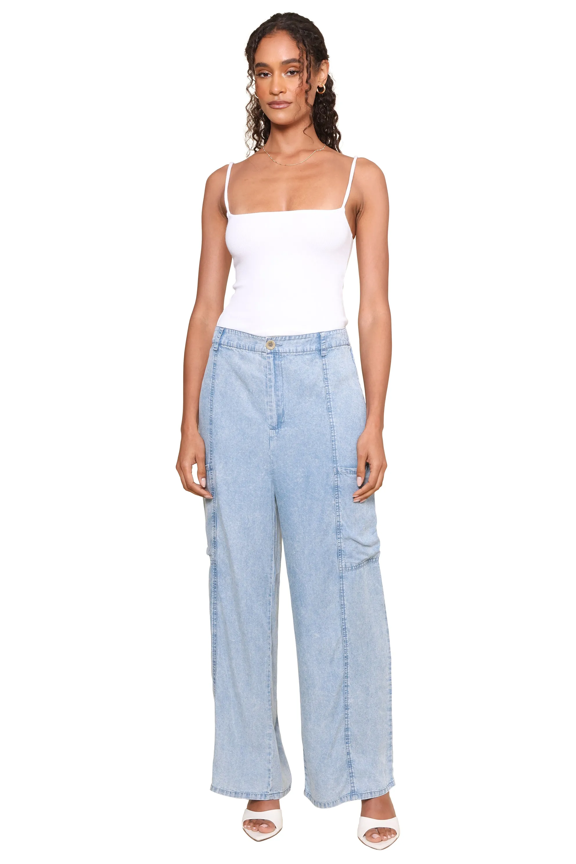 Lucille Ribbed Skinny Tank