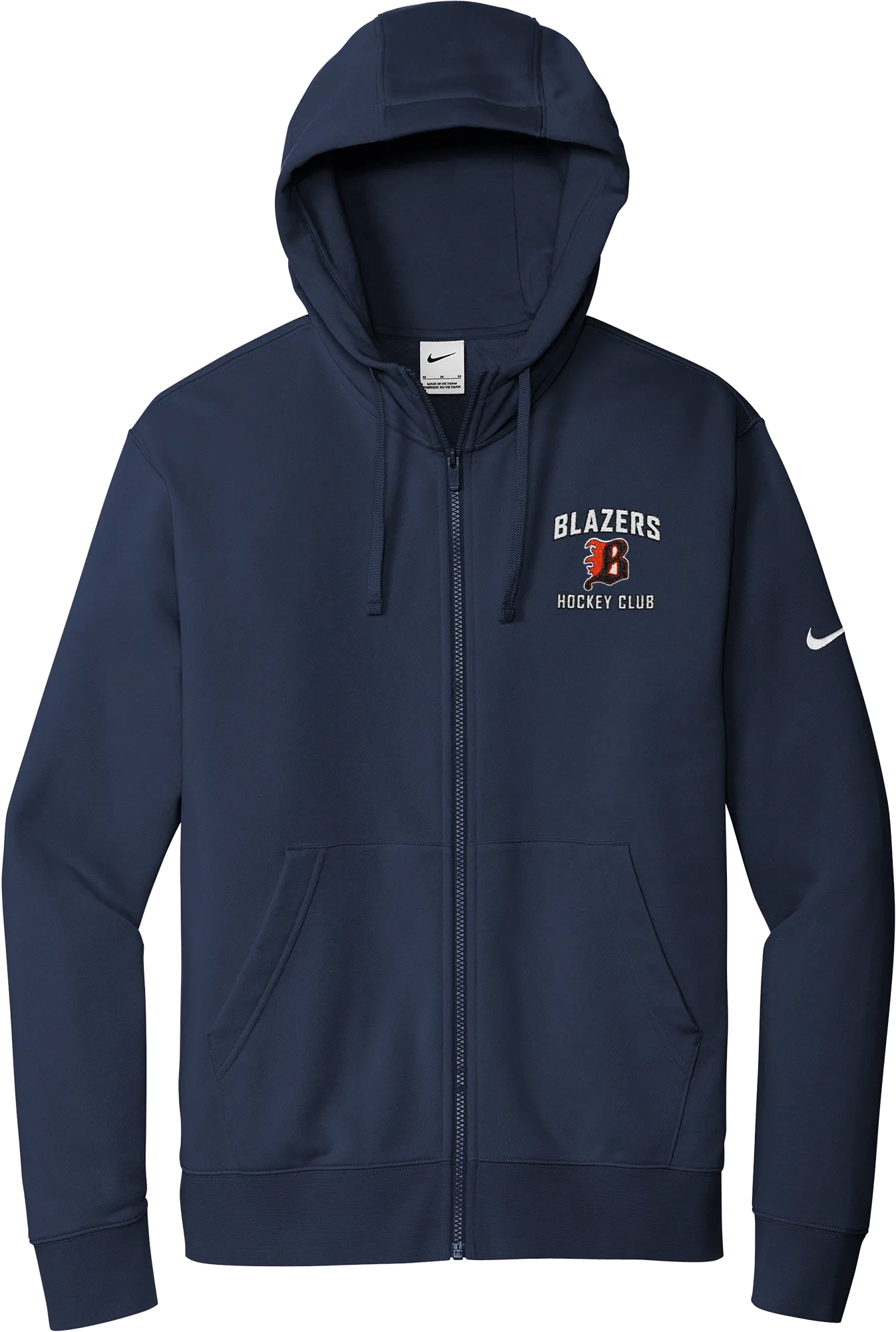 Philadelphia Blazers Nike Club Fleece Sleeve Swoosh Full-Zip Hoodie