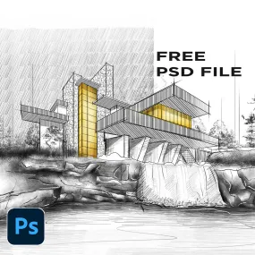 Photoshop Working File - Pencil Brush Rendering