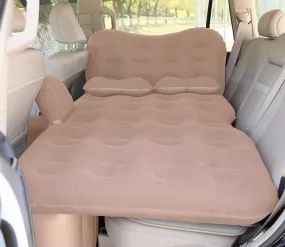 SAYGOGO Backseat Snooze Pad - Premium Car Nap Mattress with Pump and Two Pillows, Beige Edition