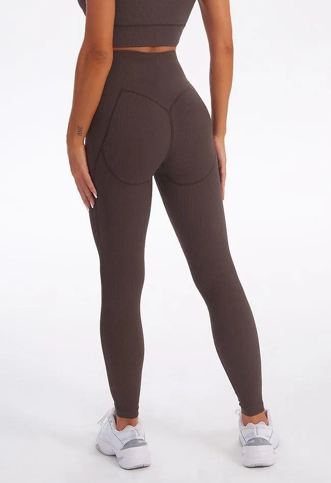 Seamless Control Ribbed Legging - Focus