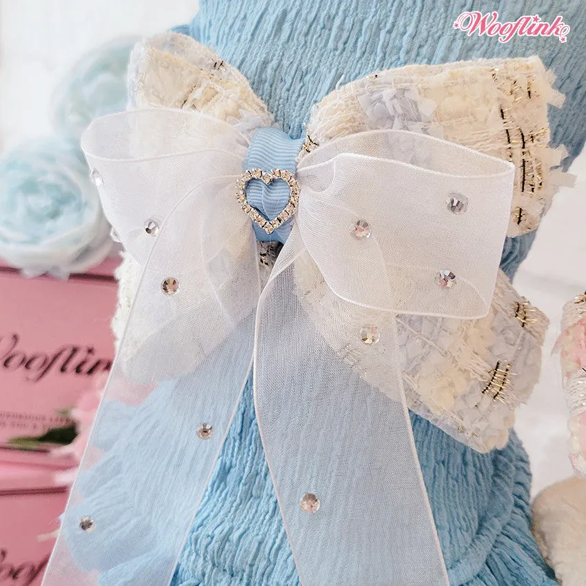 tiffany blue bow dress - size xs