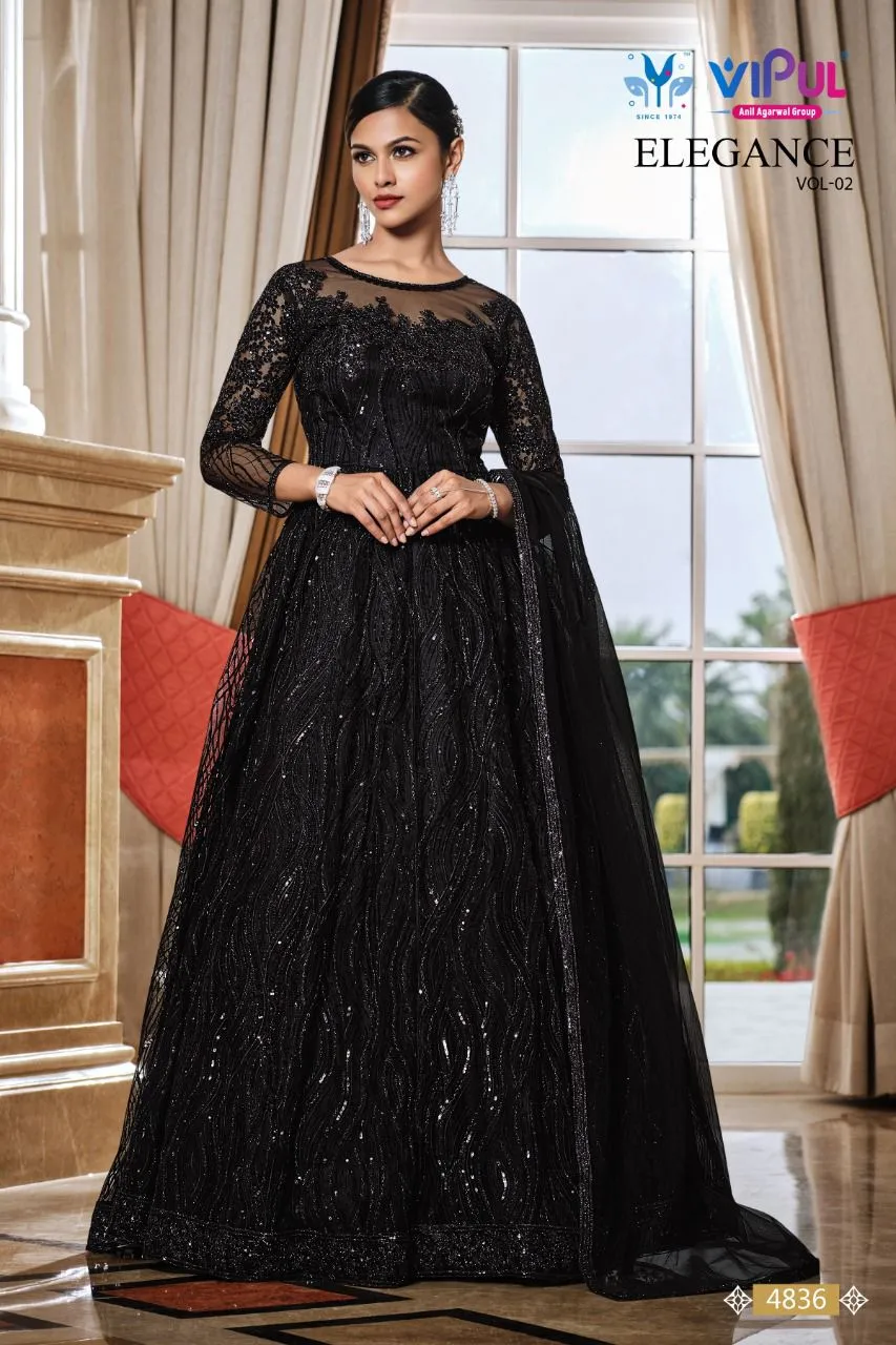 Vipul Elegance Vol 2 Premium Semi Stitched Gown