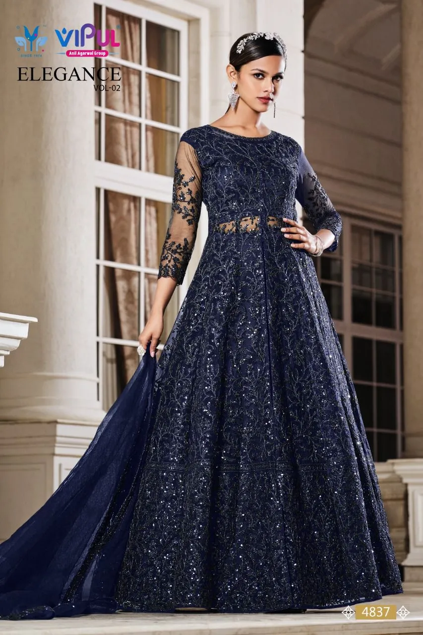 Vipul Elegance Vol 2 Premium Semi Stitched Gown