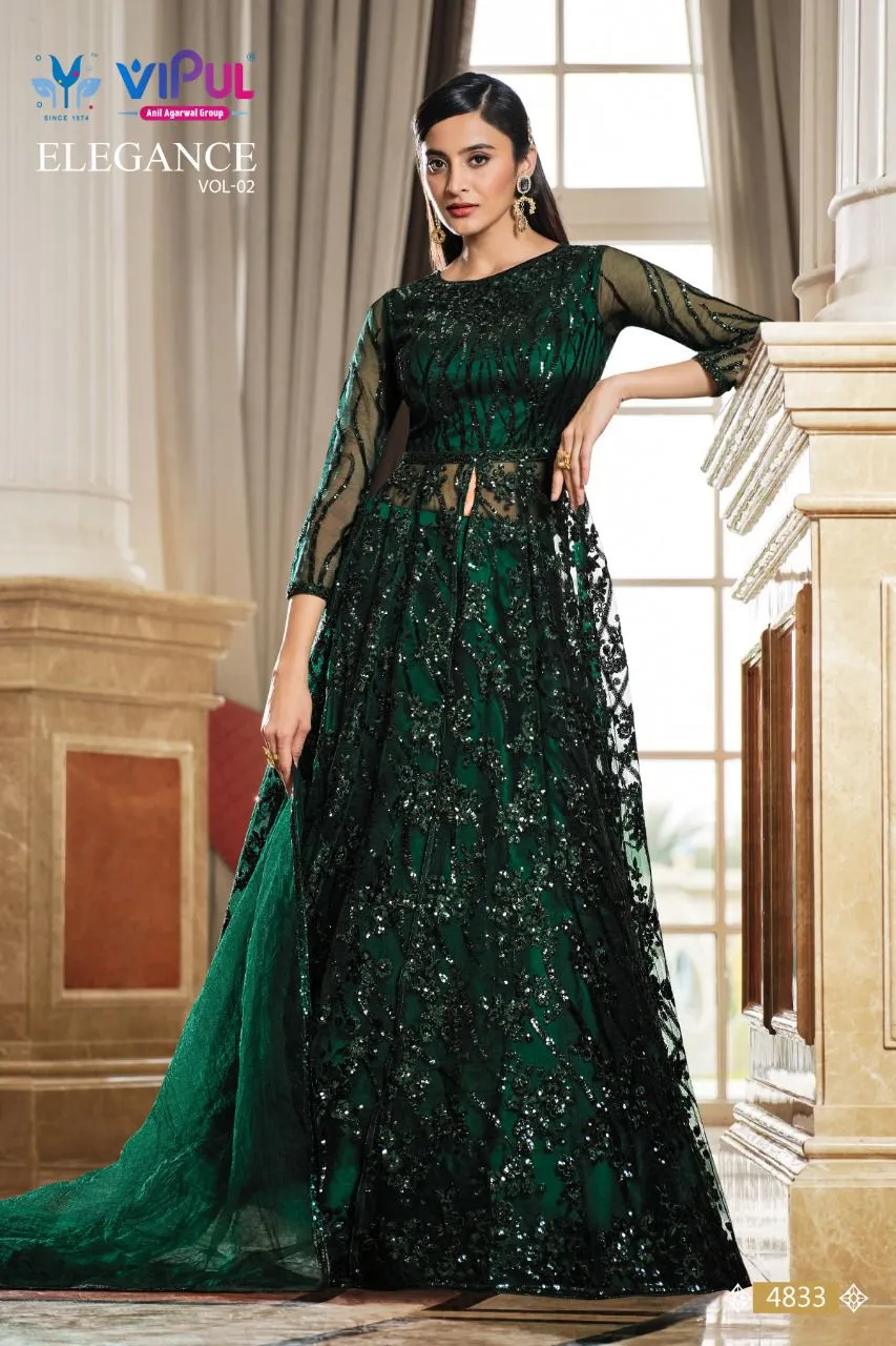 Vipul Elegance Vol 2 Premium Semi Stitched Gown